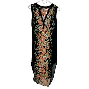 Neiman Marcus India Print Flowy Sundress